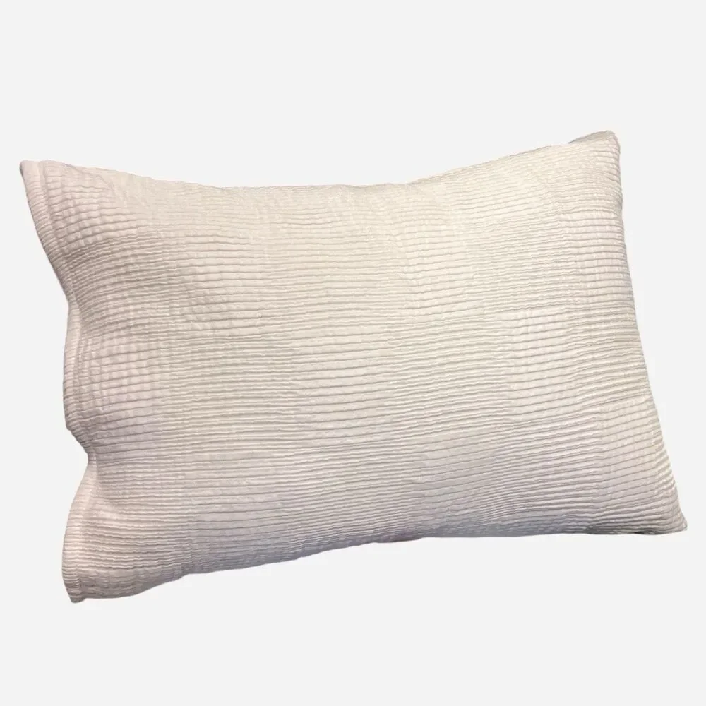 Lauren Ralph Lauren15x20 White Basket Weave Cotton Throw‎ Pillow